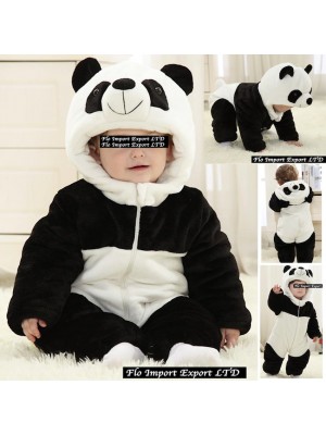 Panda Costume Carnevale Calda Tuta Pile Imbottita PAND01