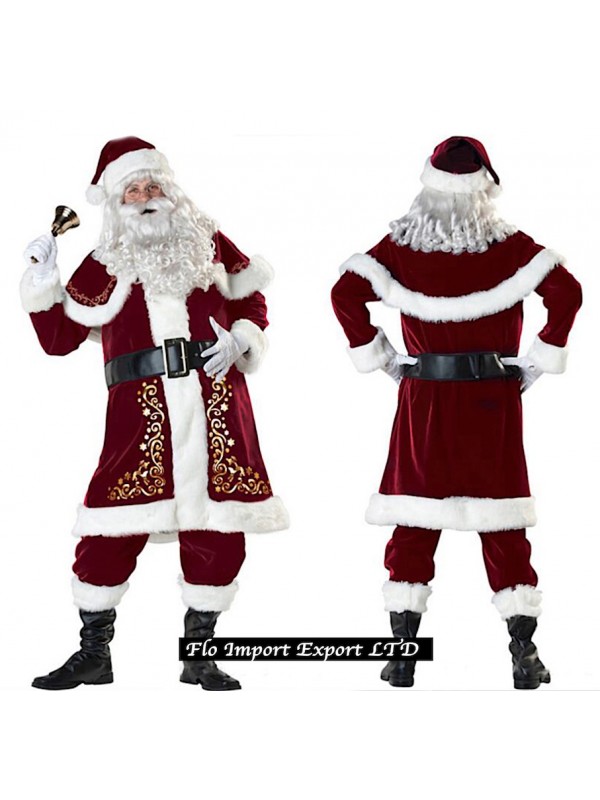 Vestito Babbo Natale Taglia 60.Vestito Costume Babbo Natale Santc04