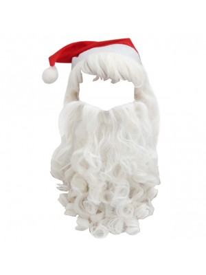 Barba Parrucca Cappello Costume Babbo Natale SANTCBW