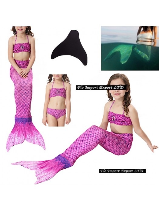 Costume Coda Sirena Monopinna Mare Piscina SM0018 VIO