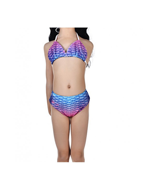 DNFUN Costume da Bagno da Bambina a Coda di Sirena, per Cosplay, per Il  Nuoto, con Monopinna