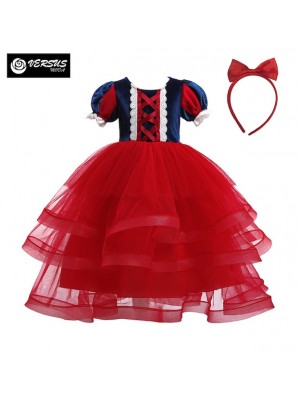 Biancaneve Vestito Carnevale Rosso SNOW006 R