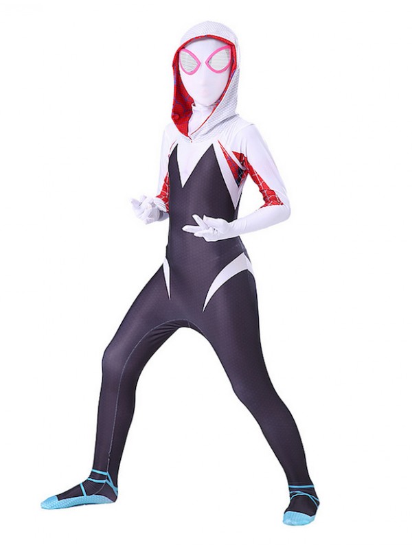 Spider Woman Gwen Costume Carnevale Nuovo Universo Bimba Donna Cosplay SPGWEN3