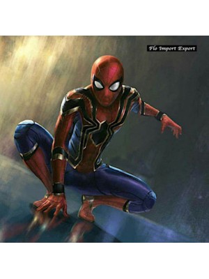Spiderman Gold Costume Carnevale Animazione Uomo SPM006