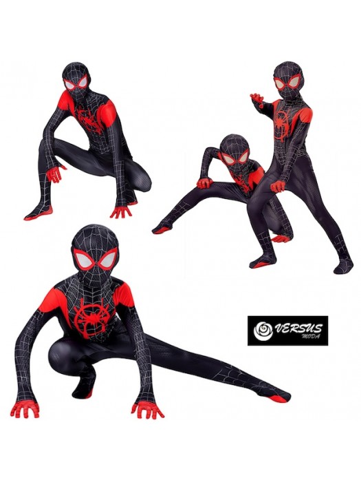 Spiderman Costume Carnevale Simil Nuovo Universo SPM016