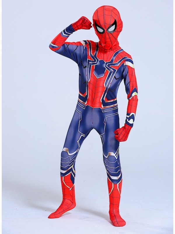 Spiderman Costume Carnevale Simile Infinity Bimbo Uomo Cosplay Costume SPM024 