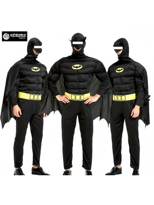 Batman Costume Carnevale Uomo Super Eroe Avenger SUHEAV6