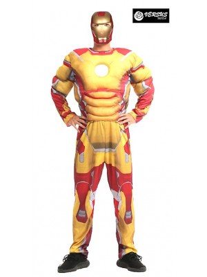 Ironman Costume Carnevale Uomo Super Eroe Avenger SUHEAV8