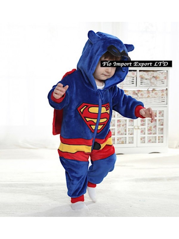 Superman Costume Carnevale Calda Tuta Pile SUMAN03