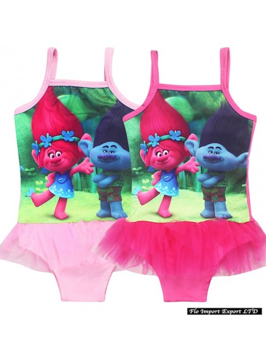 Trolls Poppy Costume Mare Intero Bambina 3-10 Anni SWITR03