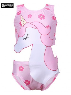 Unicorno Costume Intero Mare Piscina Bambina SWIUN01