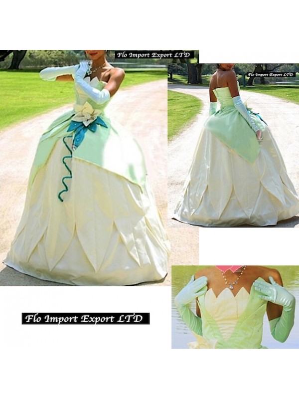 Tiana Principessa e Ranocchio Vestito Carnevale Donna TIANA01
