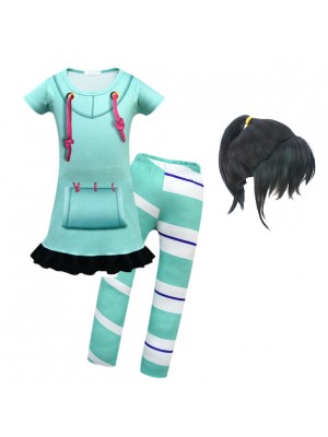 Simile Vanellope Costume Carnevale Bambina Ralph Spaccatutto VANEL01