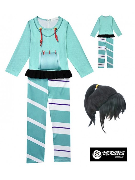 Simile Vanellope Costume Carnevale Bambina Ralph Spaccatutto VANEL02