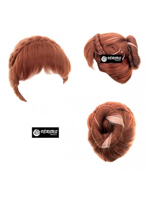 Simile Frozen Anna 2 Parrucca Carnevale WAFF001D