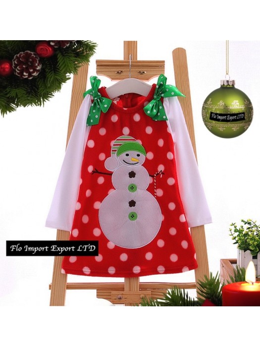 Vestito Feste Natale Bambina Pile XMAS002