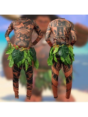 Tipo Maui Oceania Vaiana Costume Carnevale Cosplay Uomo MAUIC12