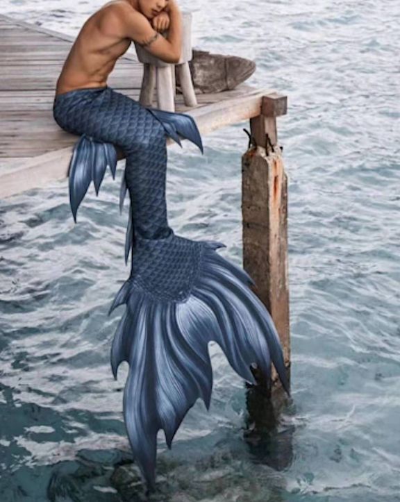 Costume Coda Sirena Unisex Donna Professionale Mermaid Tail Mare Piscina  SMZ019