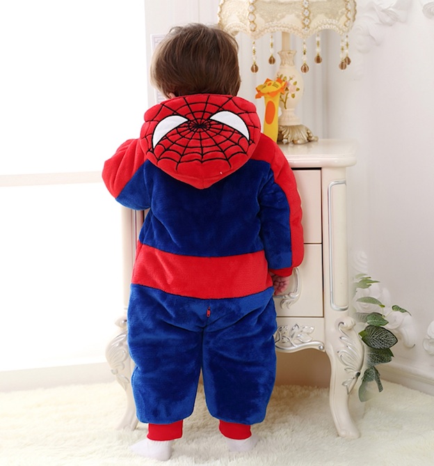 Spiderman Costume Carnevale Calda Tuta Bambino SPBABY01