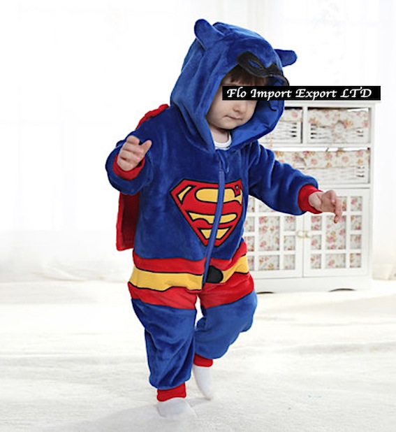 Superman Costume Carnevale Calda Tuta Pile SUMAN03