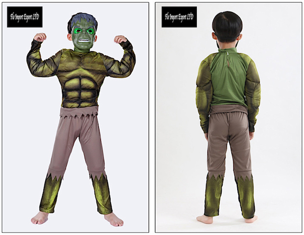 Hulk Vestito Costume Carnevale Bambino Boy Cosplay Costumes Dress Up SUP001 