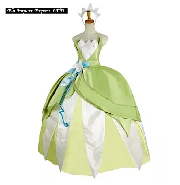 Tiana Principessa Ranocchio Vestito Carnevale Donna TIANA02
