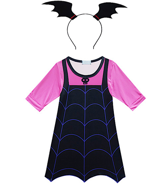 Simil Vampirina Vestito Carnevale Bambina Cosplay VAMPG02
