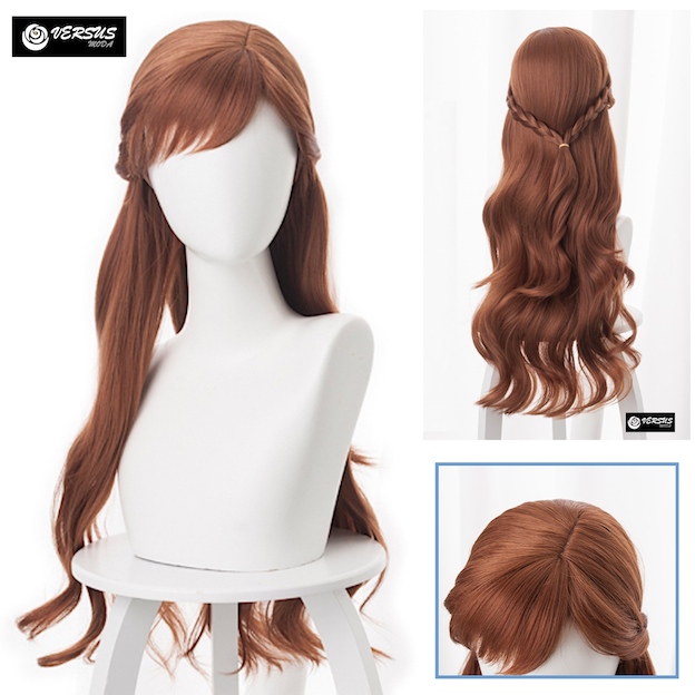 HGSHUO Parrucca Bambina Donna Parrucca Bionda Parrucca Capelli Lunghi per Frozen  Parrucca Anime per Festa in Costume Carnevale Cosplay Halloween :  : Moda